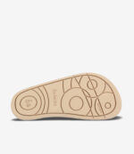 Lysebrun Be Lenka barfodsskosål med cirkulært mønster, minimalistisk design, fleksibelt gummi til sneakers med bred tåboks.