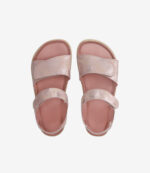 Be Lenka Bounty Aqua barfodssandaler med bred tåboks, to justerbare remme, minimalistisk stil, set ovenfra på hvid.