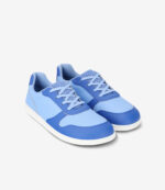 Hvide Be Lenka Miami barfodssneakers med snørebånd, bred tåboks, perforeret læder, hvid sål; minimalistisk atletisk stil.