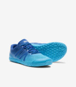 Xero HFS II blå barfodssko, overdel i mesh, bred tåboks, minimalistiske sneakers med synligt mønster i gummisålen.