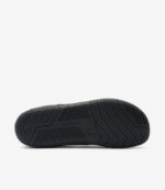 Sort gummiydersål på Xero Nexus Knit Herre barfodssko med gribeprofil; minimalistisk stil, bred tåboks, helt sort design.