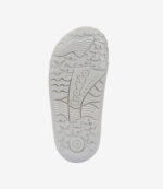 Hvid sål på froddo barfodssko, str. 25, med struktureret grebsmønster; minimalistisk sneaker til naturlig bevægelse.
