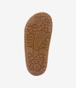 Brun Froddo BAREFOOT skosål med struktureret greb, størrelse 25; minimalistiske, fleksible barfodssko med bred tåboks til børn.