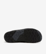 Sort gummisål på Xero Alpine Men Army Green barfodssko, robust slidbane for greb, bred tåboks minimalistiske sneakers.