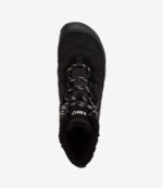 Xero Alpine Men Army Green barfodsvinterstøvle med bred tå, fleeceforing, gråhvide snørebånd, XERO Shoes-logo på tungen.